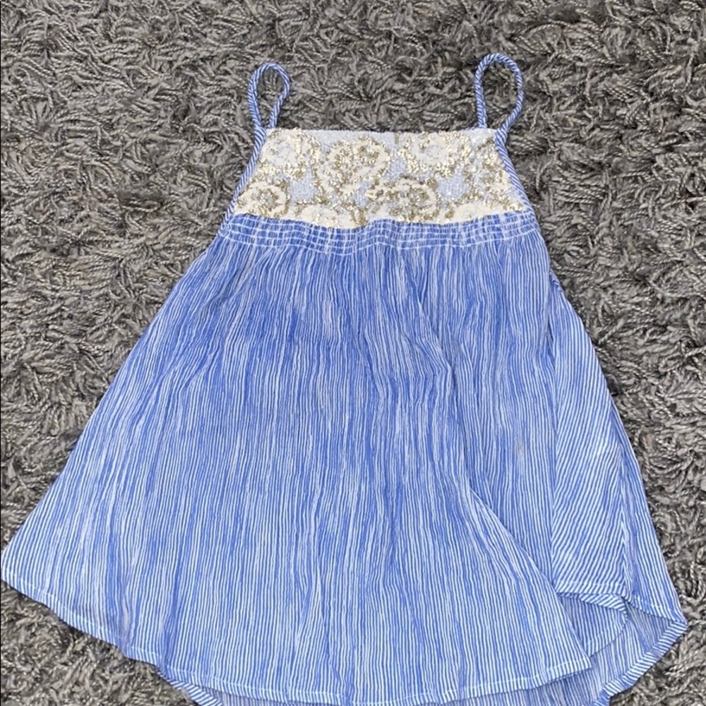 Tank Top With Sparkles At The Top